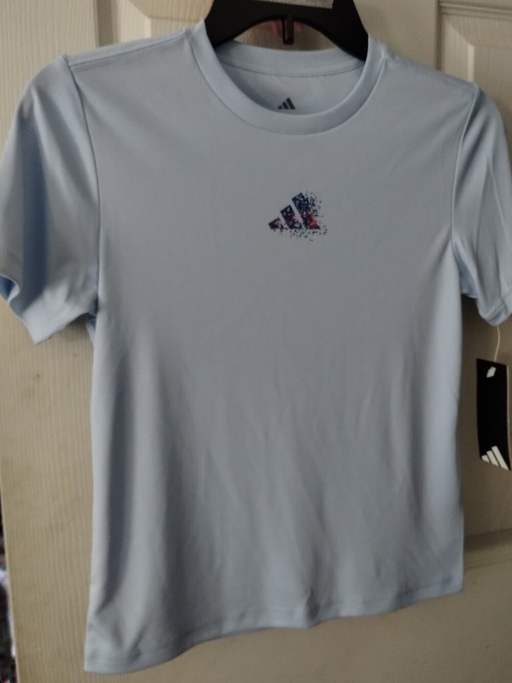 Adidas girl's blue t- shirt